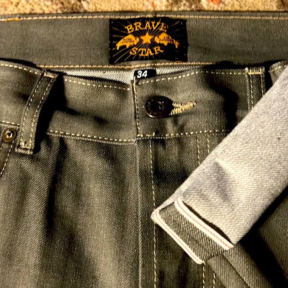 Brave Star grey selvage denim